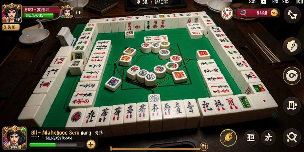 Tampilan gameplay Mahjong yang seru di 8II.