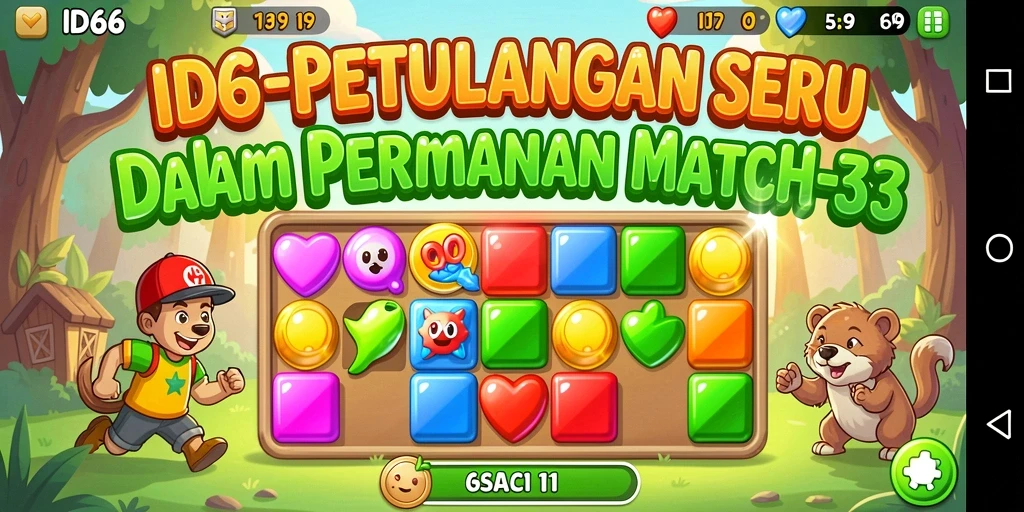 Screenshot gameplay <strong>ID66</strong> yang menunjukkan tantangan pencocokan objek.
