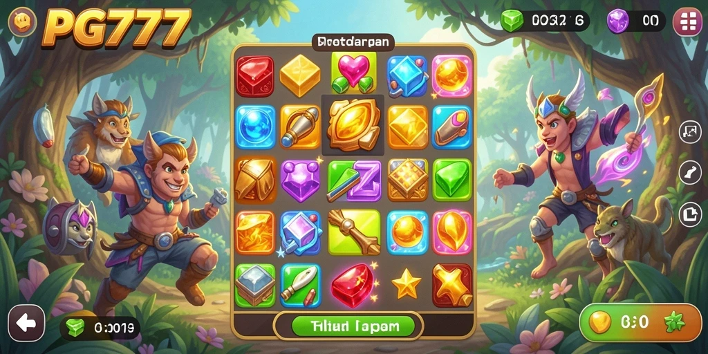 Tampilan gameplay PG777 yang seru dan penuh warna.