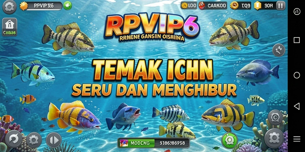 Gameplay seru RPVIP6 menampilkan aksi tembak ikan yang menegangkan.