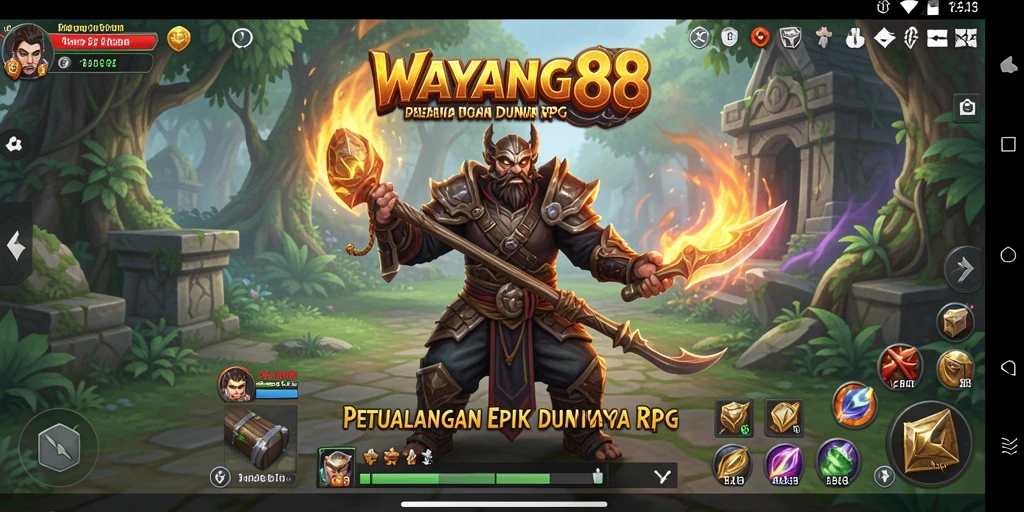 Screenshot WAYANG88 menampilkan karakter dalam pertempuran epik dan lingkungan yang menakjubkan.