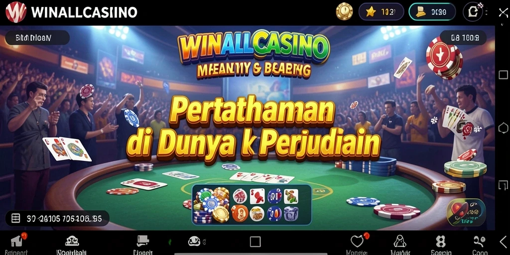 Tampilan gameplay WINALLCASINO yang mengesankan dengan elemen Tower Defense.