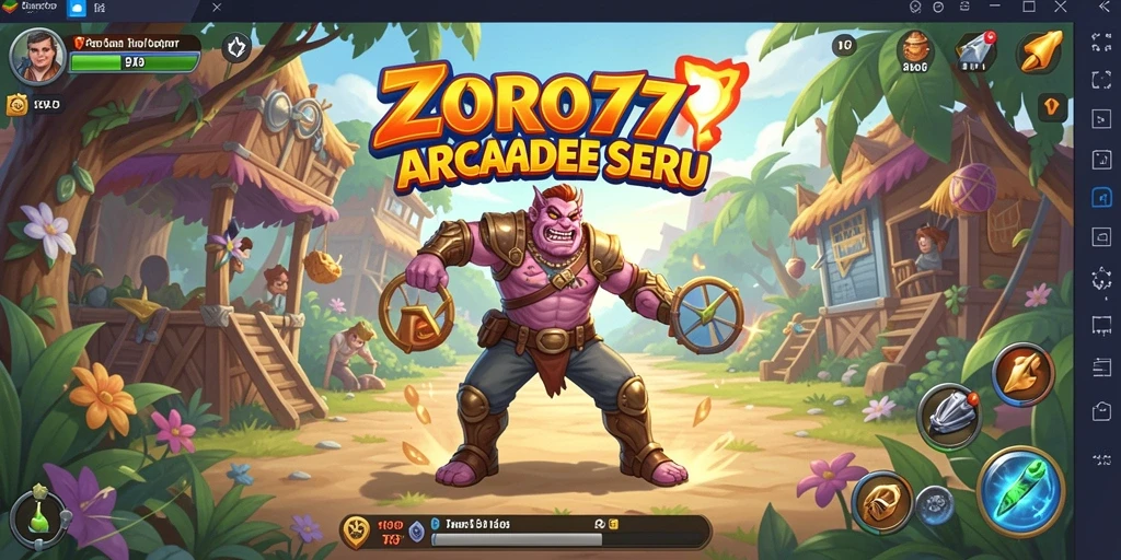 Tampilan gameplay seru ZORO77 dalam aksi Arcade.